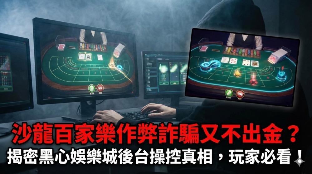 沙龍百家樂作弊詐騙又不出金？揭密黑心娛樂城後台操控真相，玩家必看！