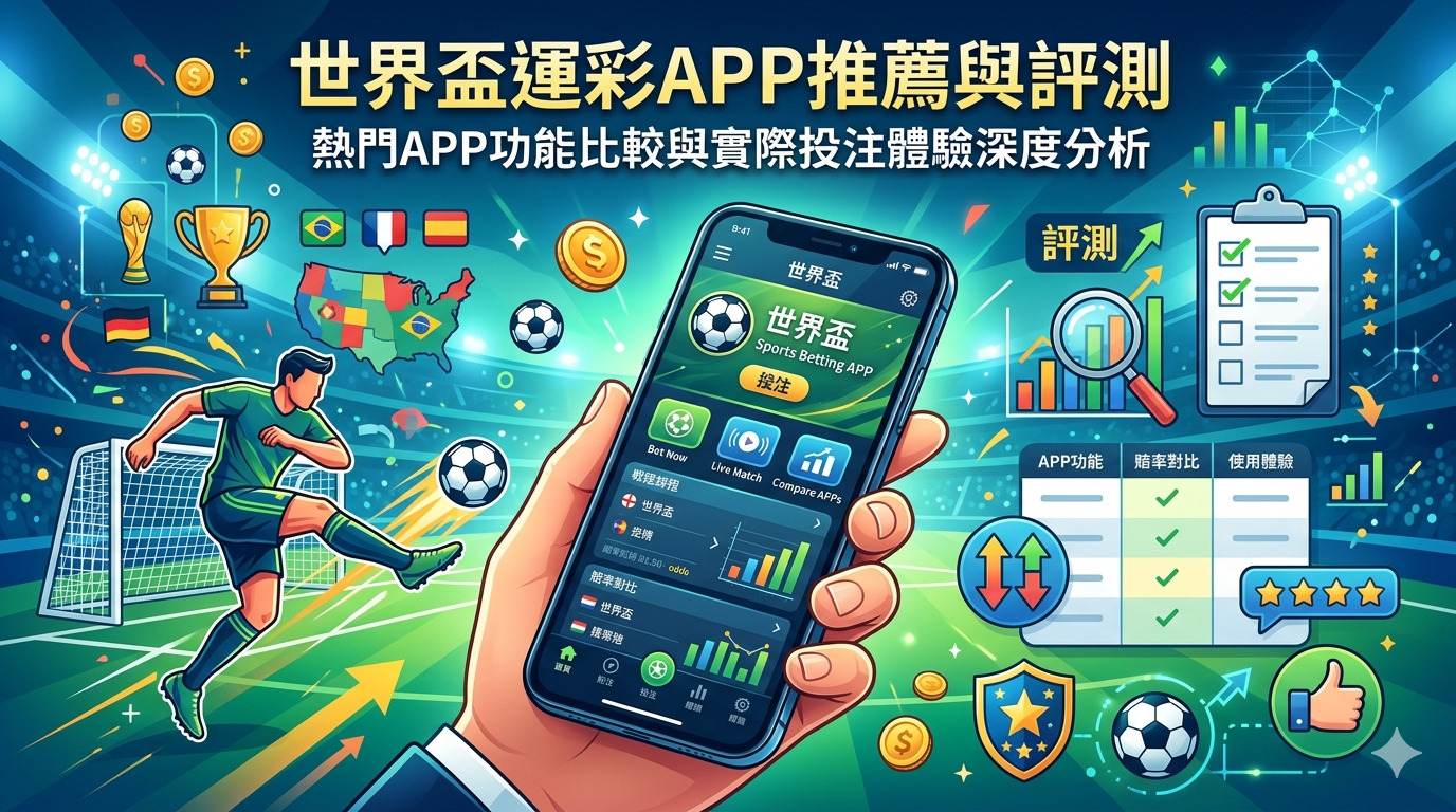 世界杯運彩APP推薦與評測：熱門APP功能比較與實際投注體驗深度分析